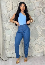 Cal�a Jeans Feminina Mon Cintura Alta ? Moderna, Confort�vel e Vers�til