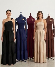 VESTIDO VICTORIA VISCOSE SARJADO
