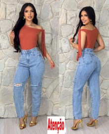Cal�a Jeans Feminina Mom (Mon) Cintura Alta ? Modela o Corpo